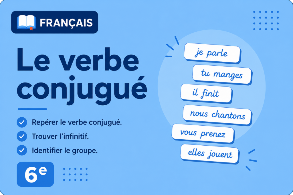 Le verbe conjugué – 6e