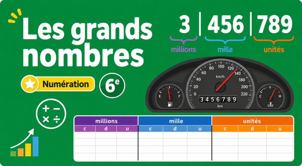 Les grands nombres – 6e
