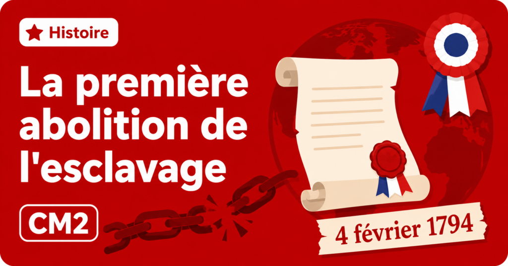La première abolition de l&rsquo;esclavage – CM2