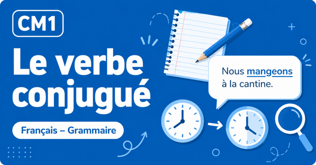 Le verbe conjugué – CM1
